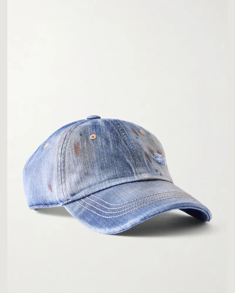 Acne Studios Carliy Cotton-Twill Baseball Cap Blue