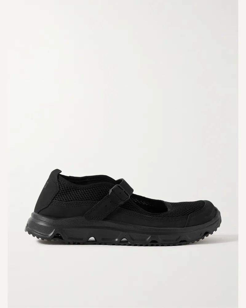 Salomon Marie-Jeanne Sneakers aus Mesh mit Nubuklederbesatz Schwarz