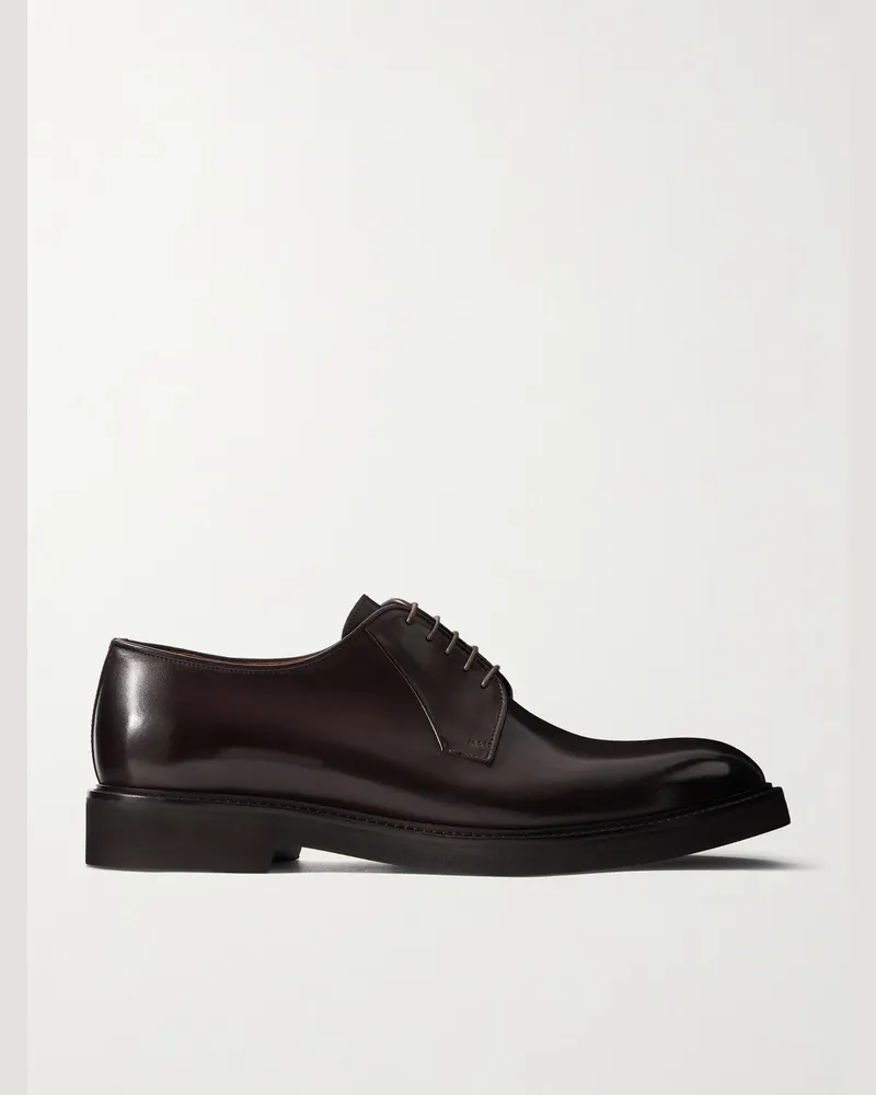 MR P. Derby-Schuhe aus Leder Braun