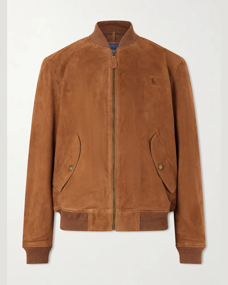 Ralph Lauren Suede Jacket Brown