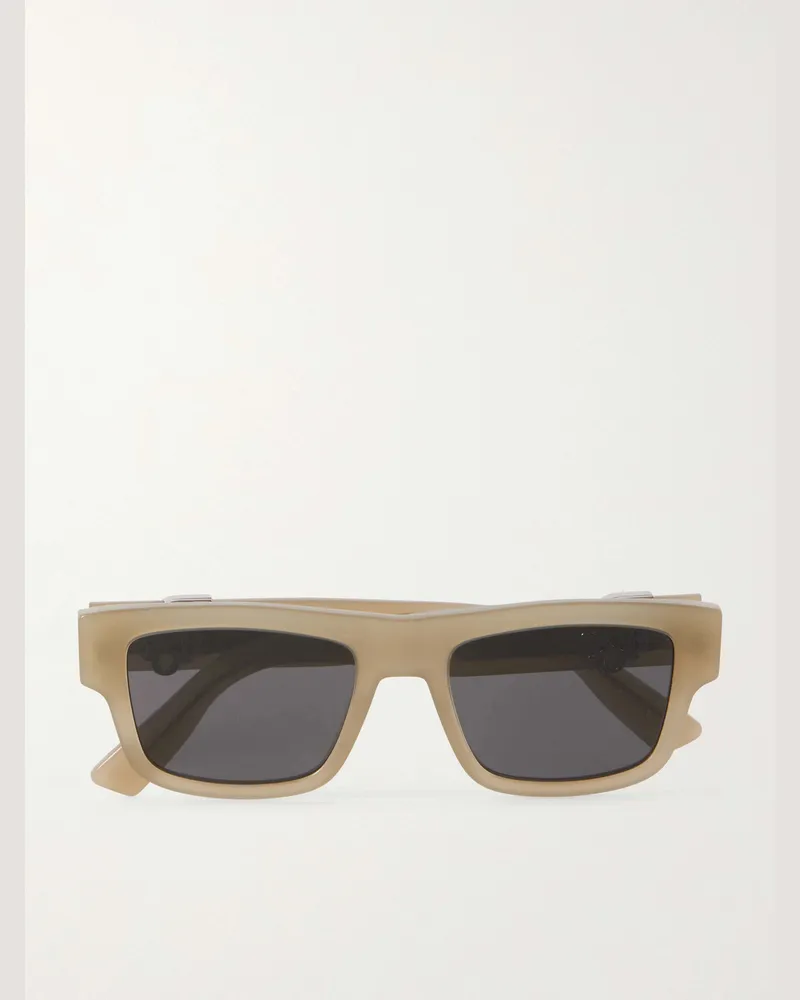 Dior DiorObliqueS3I Rectangular-Frame Acetate Sunglasses Brown