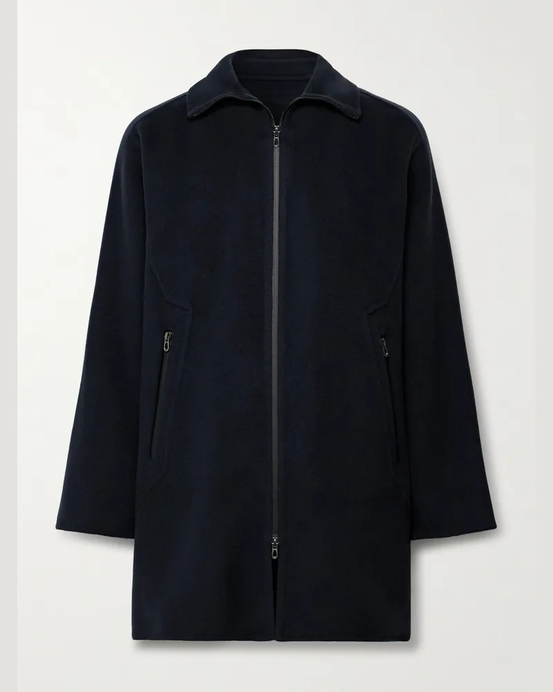 SEASE Lifetime Double-Faced Cashmere Coat Blue