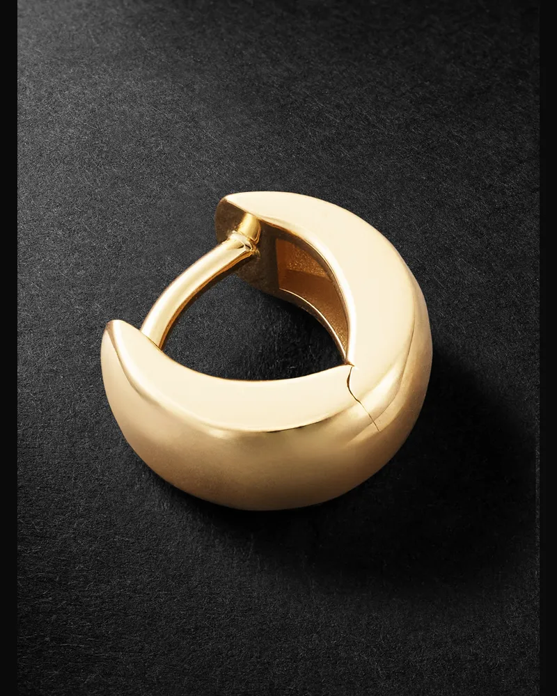 FOUNDRAE Love Huggie einzelne Creole aus 18 Karat Gold Gold