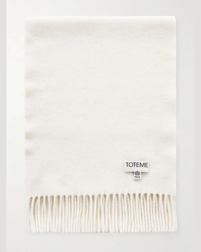 Totême Wool Scarf Neutrals