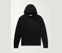 Logo-Print Wool and Cashmere-Blend Hoodie