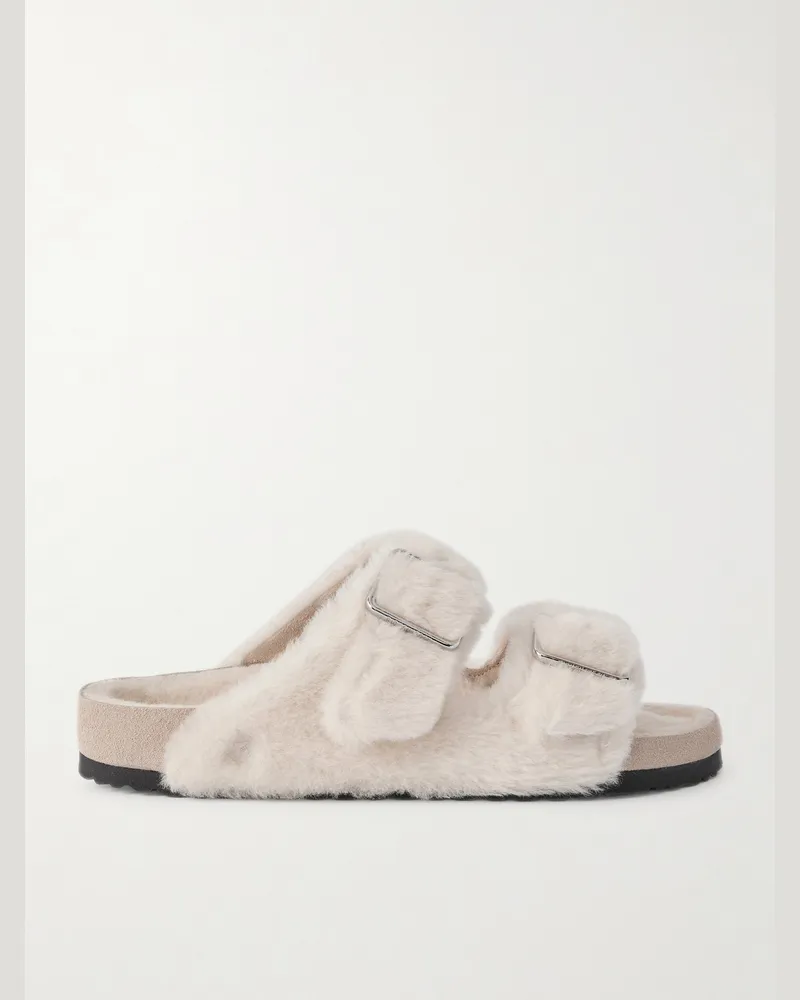 Birkenstock Arizona Sandalen aus Shearling Neutral