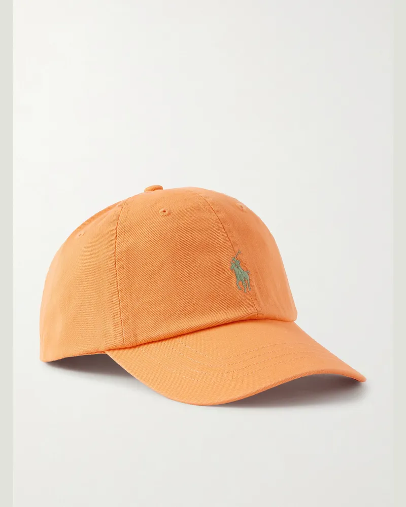 Ralph Lauren Baseballkappe aus Baumwoll-Twill mit Logostickerei Orange