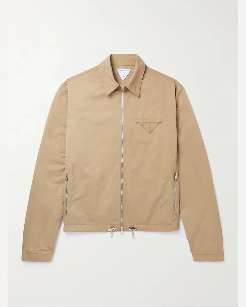 Bottega Veneta Trainingsjacke aus technischem Shell Braun