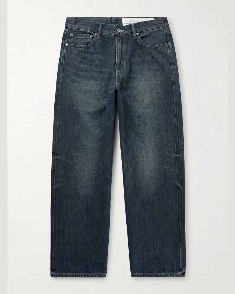 Neighborhood Gerade geschnittene Jeans aus Selvedge Denim Blau