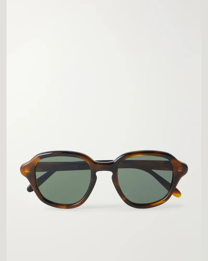 Loewe Slim Havana Round-Frame Acetate Sunglasses Brown