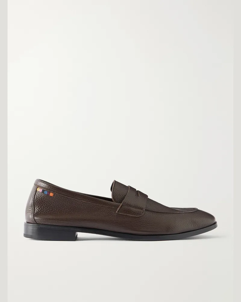 Paul Smith Murano Full-Grain Leather Loafers Brown
