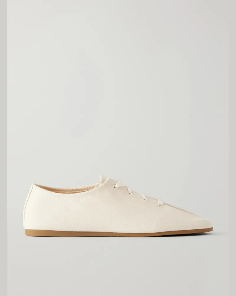 Christophe Lemaire Souris Canvas Sneakers Neutrals