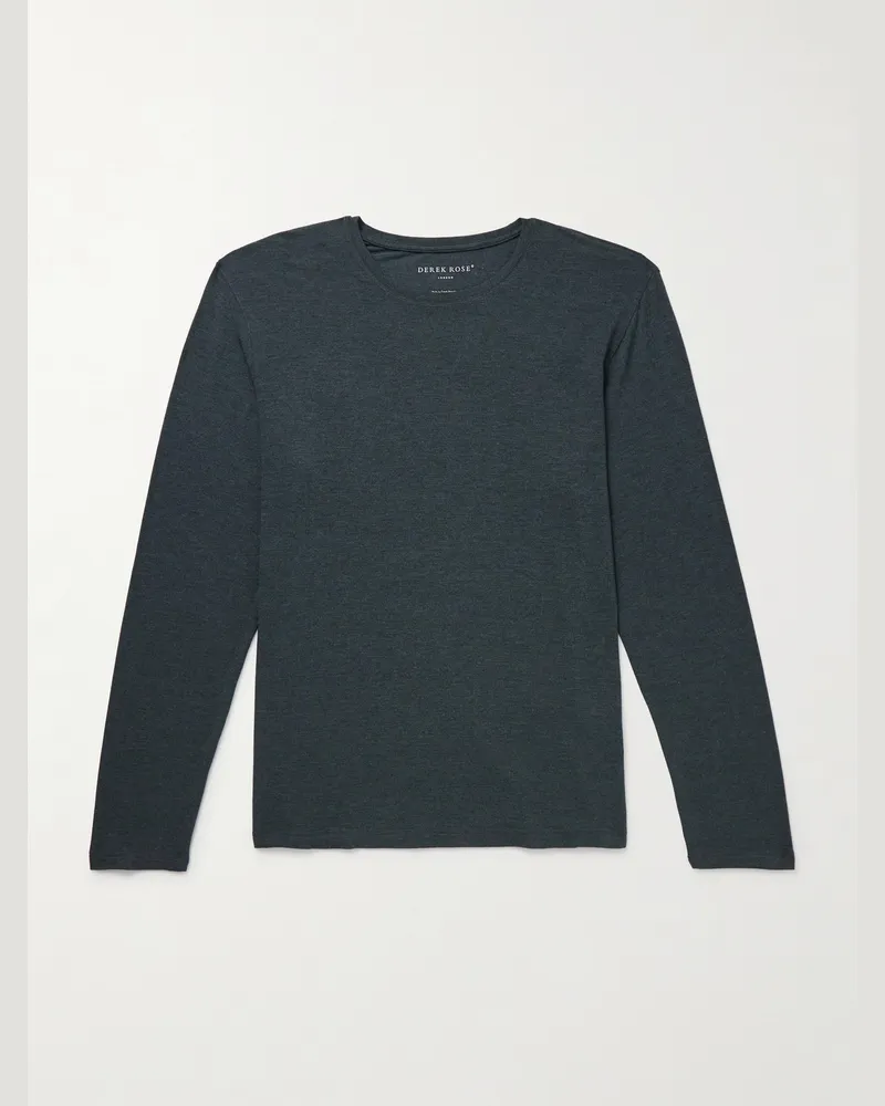 Derek Rose Marlowe Oberteil aus Jersey aus Stretch-MicroModal Grau
