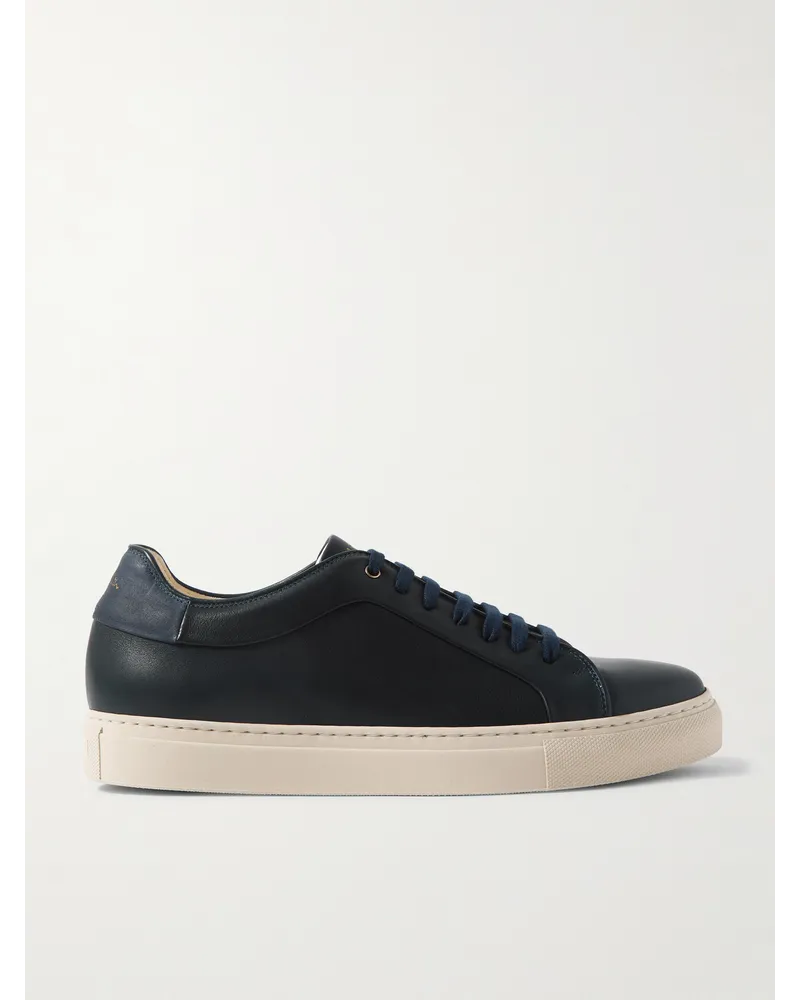 Paul Smith Basso Lux Sneakers aus Leder mit Velourslederbesatz Blau