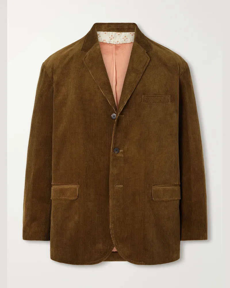 Visvim Burnstone Cotton-Corduroy Blazer Brown