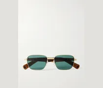 Première De Cartier D-Frame Recycled-Acetate and Gold-Tone Sunglasses