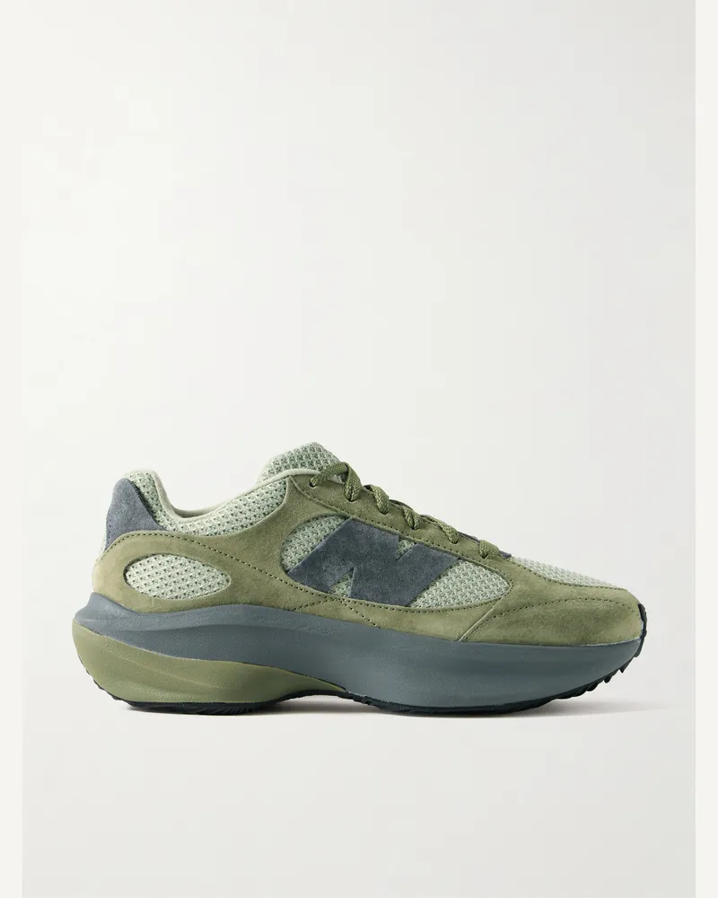 New Balance WRPD Runner Sneakers aus Veloursleder und Mesh Grün