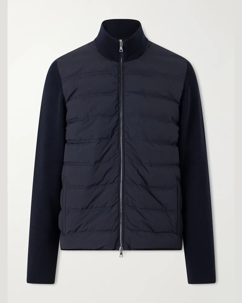 Orlebar Brown Terrence III Quilted Shell and Merino Wool Down Jacket Blue