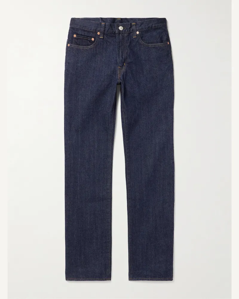Blue Blue Japan Okura gerade geschnittene Jeans Blau