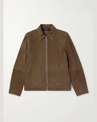 Rag & Bone Melrose Blouson aus Veloursleder Braun