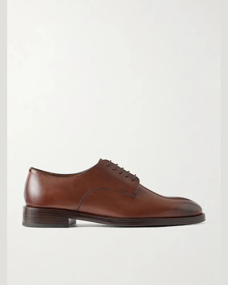 Paul Smith Jason Leather Derby Shoes Brown