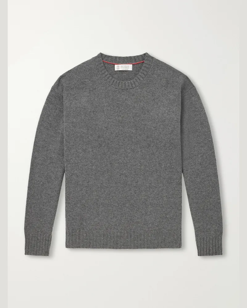Brunello Cucinelli Cashmere Sweater Gray