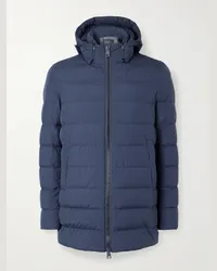 Herno Laminar gesteppte Daunenjacke aus GORE-TEX-INFINIUM™-WINDSTOPPER®-Material mit Kapuze Blau