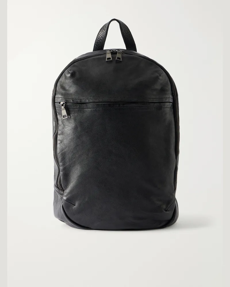 Officine Creative Italia Recruit/19 Full-Grain Leather Backpack Black