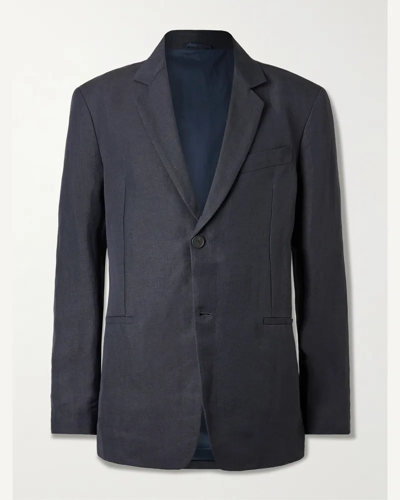 Studio Nicholson Roversi Oversized-Sakko aus einer Leinenmischung Blau