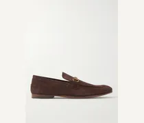 Jordaan Horsebit Suede Loafers