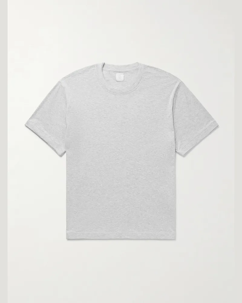 Eleventy Cotton and Modal-Blend Jersey T-Shirt Gray
