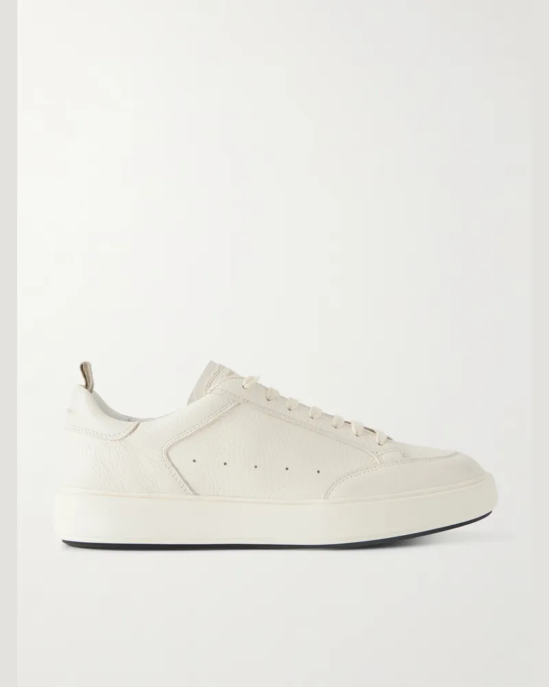 Officine Creative Italia Sequel 001 Sneakers aus vollnarbigem Leder Weiß