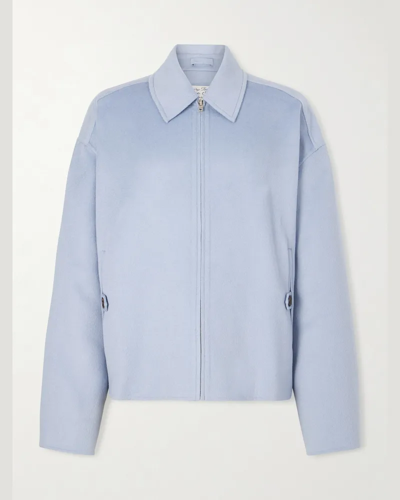 Acne Studios Doveo Jacke aus doppelseitigem Filz aus einer Woll-Kaschmirmischung Blau