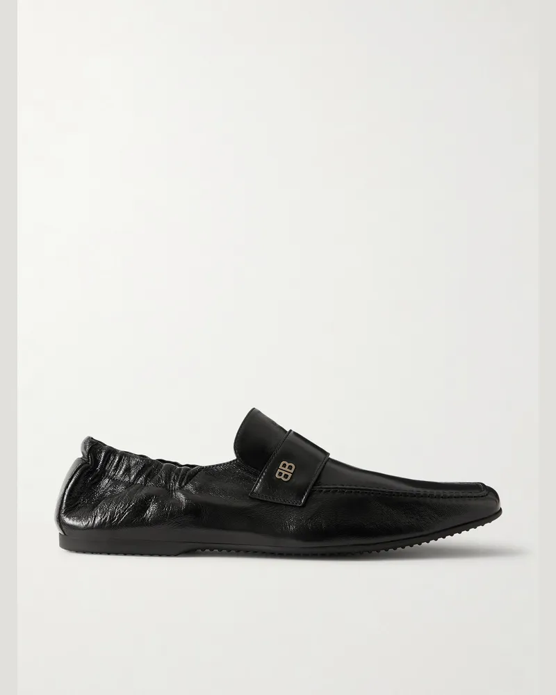 Balenciaga Lambskin Palermo Loafers Black