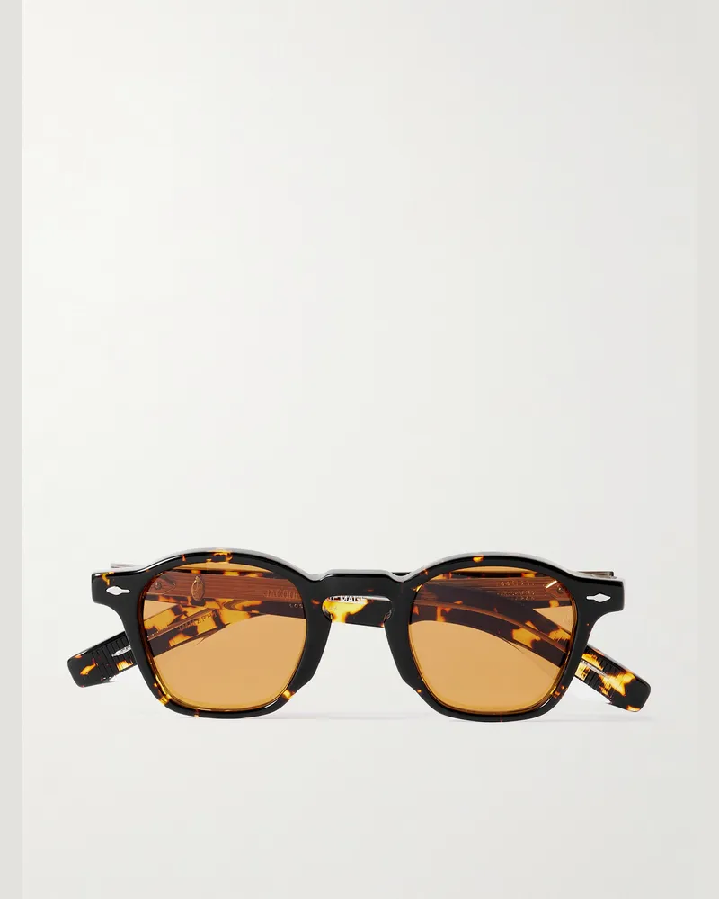 Jacques Marie Mage Zephirin Sonnenbrille mit D-Rahmen aus Azetat in Schildpattoptik Horn