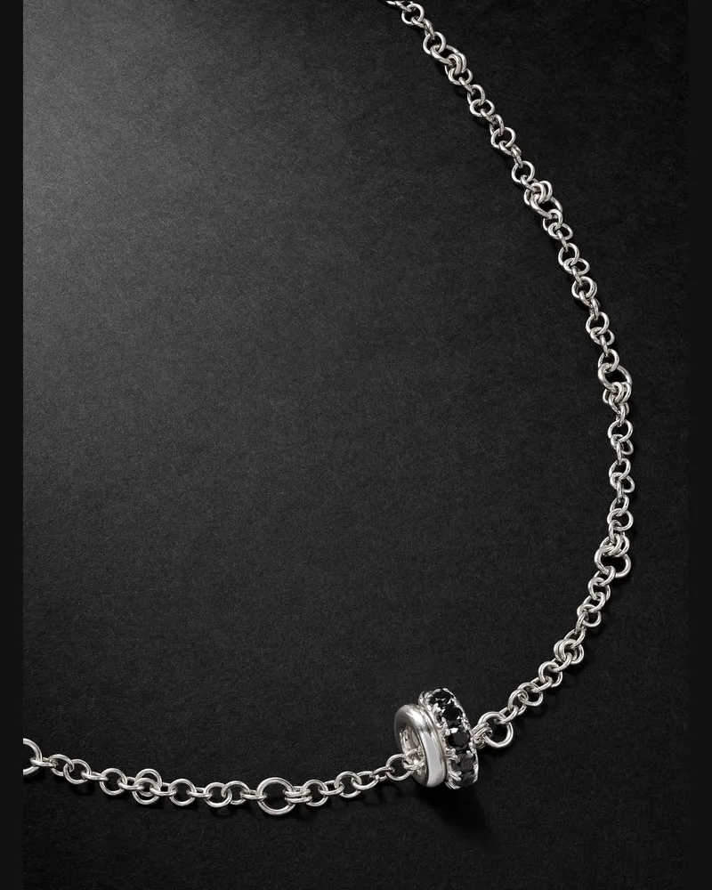 Spinelli Kilcollin Gravity Gliederkette aus Sterlingsilber mit Diamanten Silber