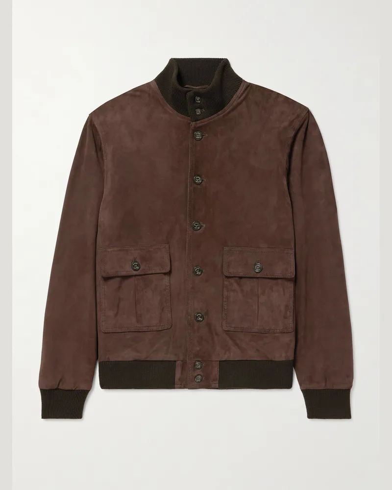 Valstar ino Jacke aus Veloursleder Braun