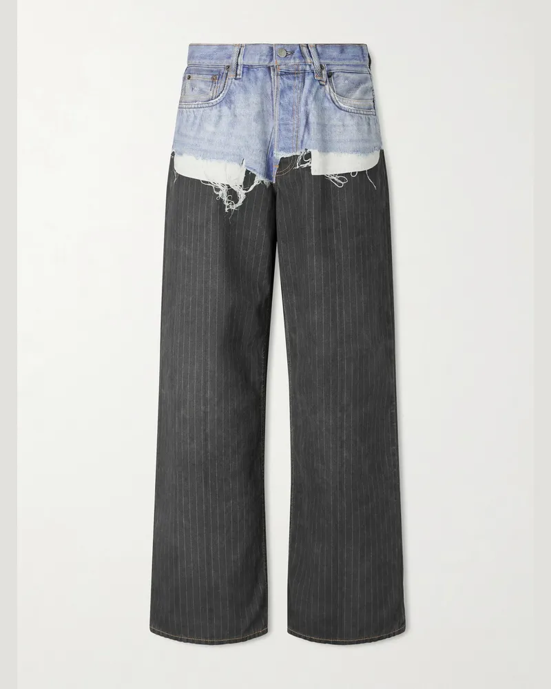Acne Studios 1981 Straight-Leg Trompe oeil Organic Jeans Black