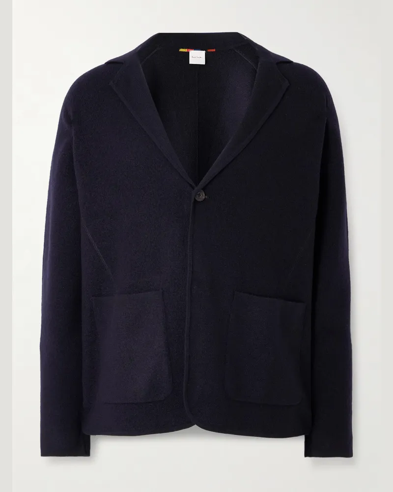 Paul Smith Jacke aus Merinowolle Blau