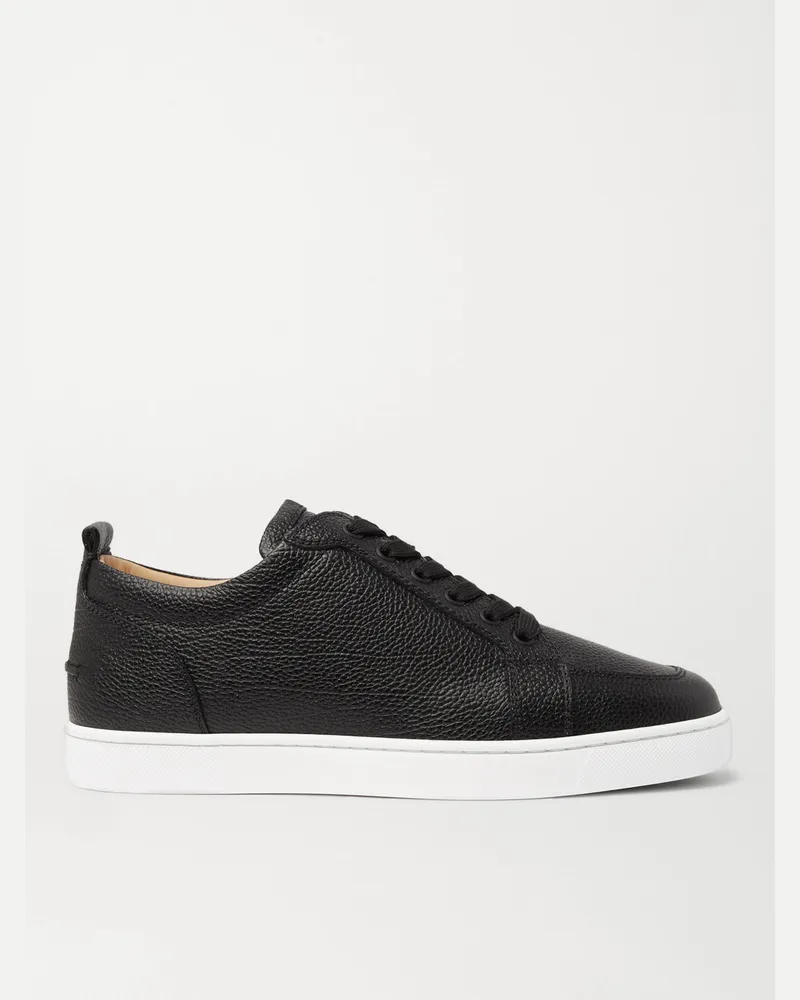 Christian Louboutin Rantulow Sneakers aus vollnarbigem Leder Schwarz
