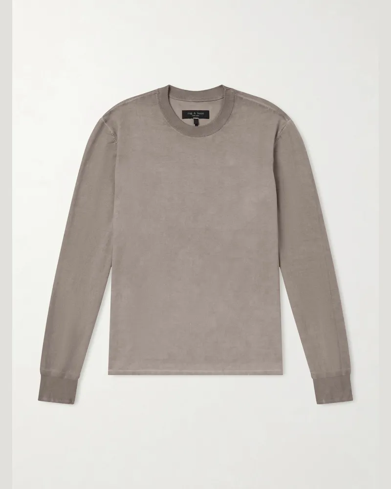 Rag & Bone Ribbed Cotton Sweater Neutrals