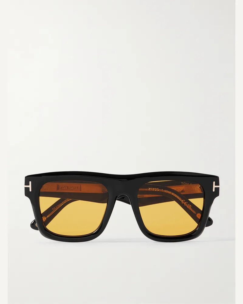 Tom Ford Sonnenbrille mit eckigem Rahmen aus Azetat Schwarz