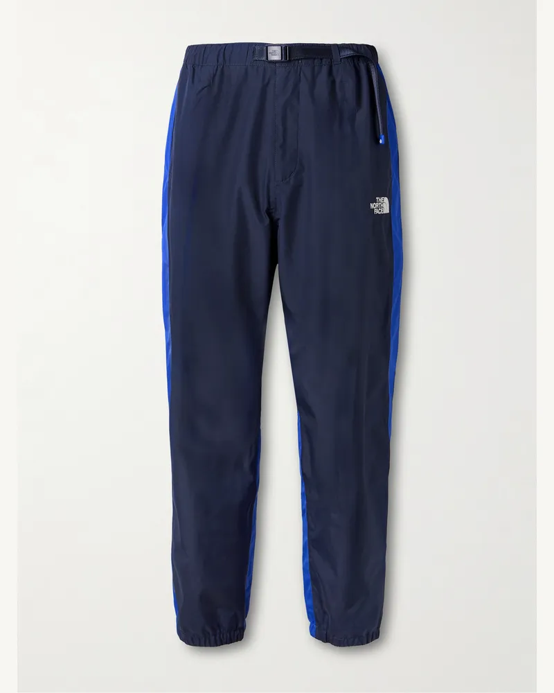 The North Face Schmal zulaufende Hose aus GORE-TEX-Material mit Logostickerei und Gürtel Blau