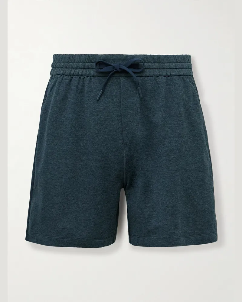 LULULEMON Gerade geschnittene Shorts aus recyceltem Stretch-Jersey Blau