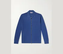 Cotton and Modal-Blend Zip-Up Cardigan