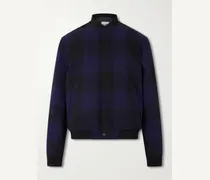 Checked Twill Varsity Jacket