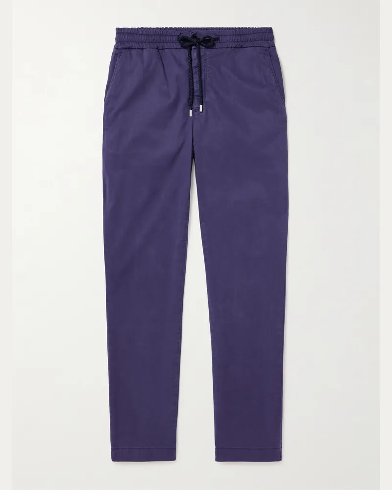 Vilebrequin Clemence schmal und gerade geschnittene Hose aus einer Tencel™-Lyocell-Mischung mit Kordelzugbund Lila