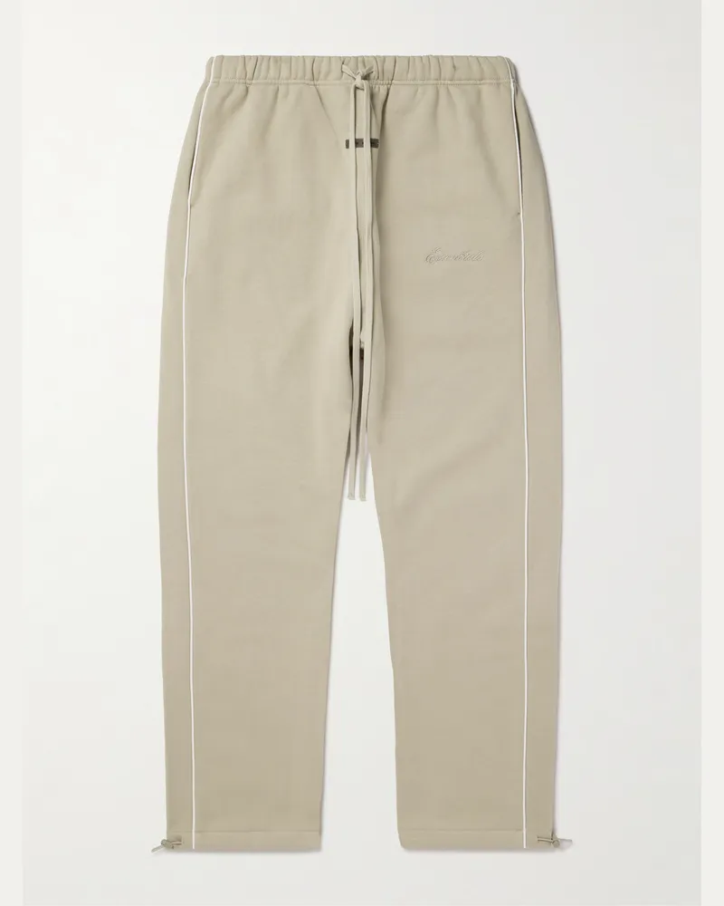 Fear of God Schmal zulaufende Jogginghose aus Jersey aus einer Baumwollmischung mit Logoapplikation Neutral