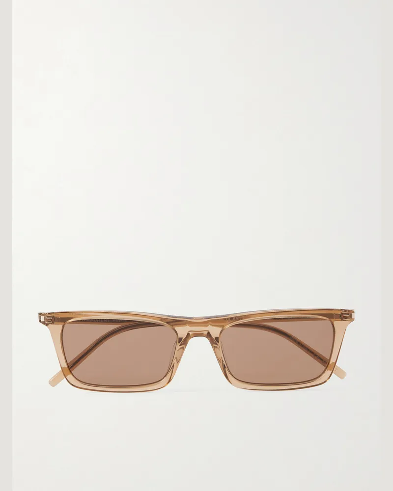 Saint Laurent SL 890 Betty Sonnenbrille mit rechteckigem Rahmen aus Azetat Braun