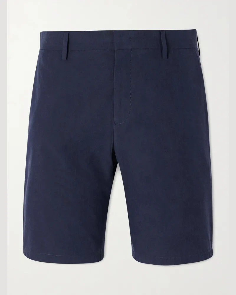 Paul Smith Straight-Leg Cotton and Lyocell-Blend Shorts Blue